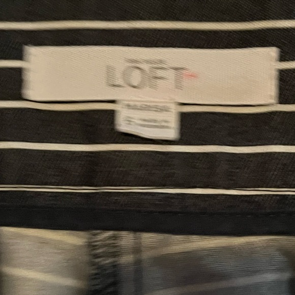 Loft Marissa Riviera Chambray Striped Pants - Picture 6 of 7